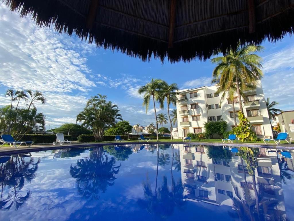 Hermoso Condominio Suites Las Palmas Con Alberca Manzanillo Luaran gambar